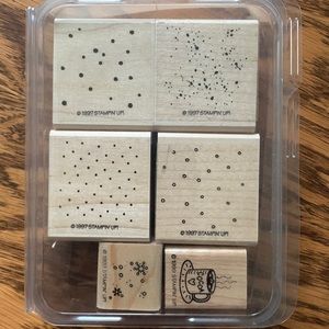 Stampin Up Snow background stamp set